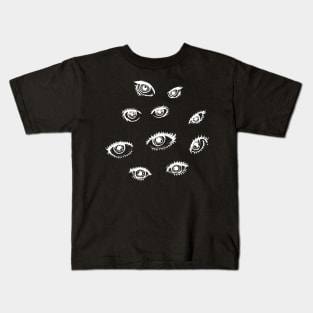 Eye doodle art Kids T-Shirt